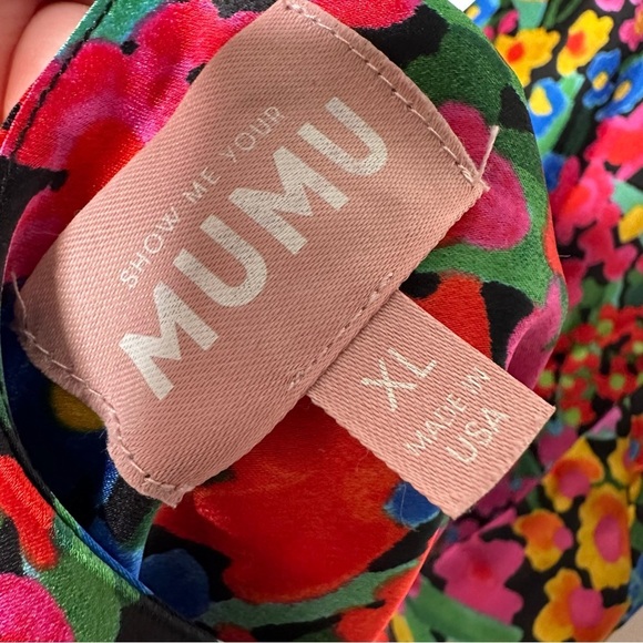 Show Me Your MuMu Jasmine Halter Mini Dress in Garden Glow Size XL - Picture 9 of 9